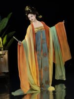 Gradient Tang Style Hanfu Dress Chinese Traditional Costume - Image 2