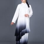 Gradient Tai Chi Outfit for Women Performance Martial Arts Uniform