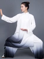 Gradient Tai Chi Outfit for Women Performance Martial Arts Uniform - Image 2