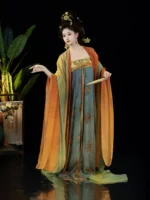 Gradient Tang Style Hanfu Dress Chinese Traditional Costume - Image 3