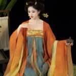 Gradient Tang Style Hanfu Dress Chinese Traditional Costume