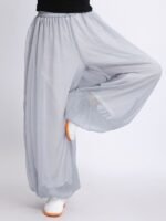 Flowy Meditation Pants for Women – Lightweight Summer Wide Leg Pants - Image 5