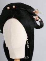 Fashion Hanfu Handmade Classical Jade Pearl Hairpin Chinese Style Hair Chopsticks - Image 3