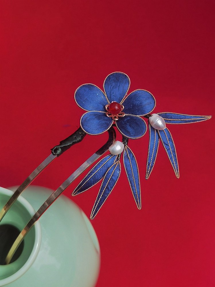 Ancient Flower Hair Pins For Weddings