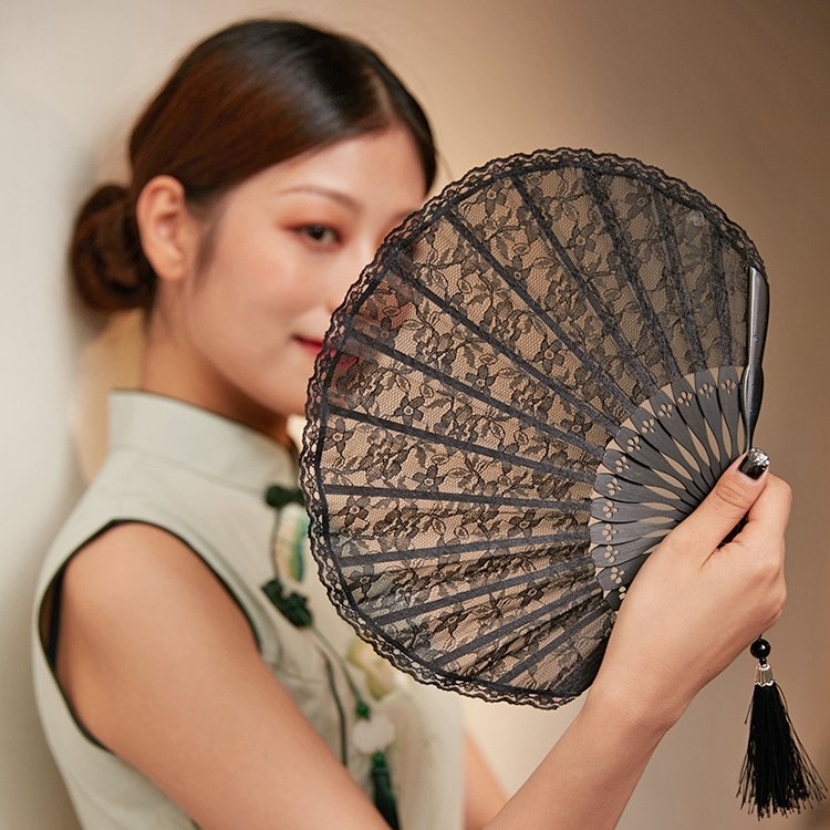 Handmade Lace Japanese Folding Fan