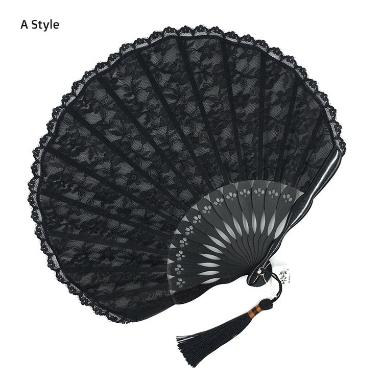 Handmade Lace Japanese Folding Fan