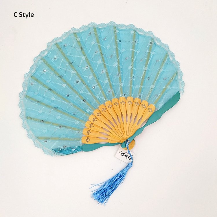 Handmade Lace Japanese Folding Fan