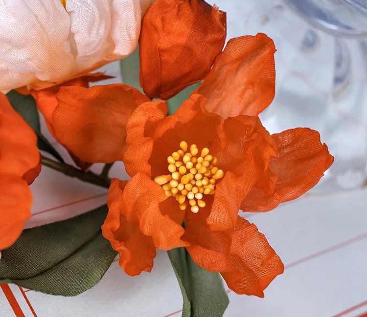 Handmade Pomegranate Flower Hairpins