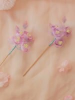 Handmade Hanfu Accessories Small Flower Hair Clips - Image 3