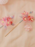Handmade Hanfu Accessories Small Flower Hair Clips - Image 4