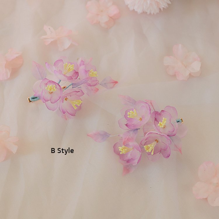 Handmade Small Flower Hair Clips