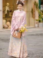 Chinese Style Hanfu Dress Adult Female Photography Set - Image 3