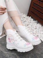 Hanfu Embroidered Ankle Boots for Women Winter Boots