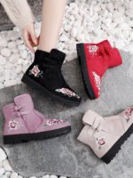 Hanfu Embroidered Winter Boots for Women