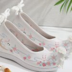 6CM Hanfu Embroidered Platform Shoes for Women