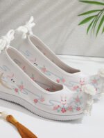 6CM Hanfu Embroidered Platform Shoes for Women