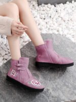 Hanfu Embroidered Winter Boots for Women - Image 4