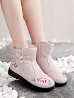 Hanfu Embroidered Winter Boots for Women - Image 3