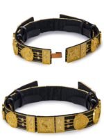 Ming Style Hanfu Leather Belt – Wide 5cm Adjustable Waist Belt for Performance & Photography - Image 6