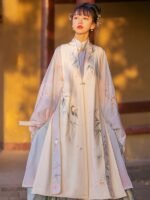 Ming Dynasty Hanfu Embroidery Long Vest Bijia Female - Image 2