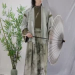 Men’s Chiffon Hanfu Set Elegant Jin-Style Robe