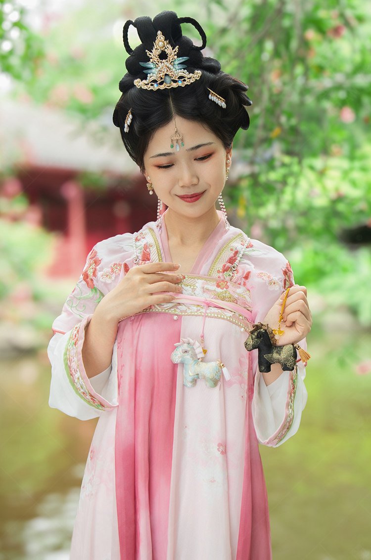 chinese sachet hanging accessory styled with hanfu outfit