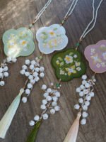 Enchanting Hanfu Waist Accessories Floral Embroidered Tassel Pendants