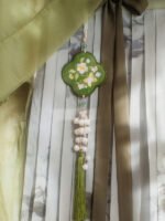 Enchanting Hanfu Waist Accessories Floral Embroidered Tassel Pendants - Image 2