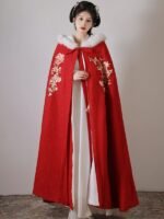 Long Winter Cloak Hanfu Cloak Women - Image 2
