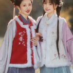 Ming Dynasty Plush Short Coat Hanfu Winter Coat Bijia