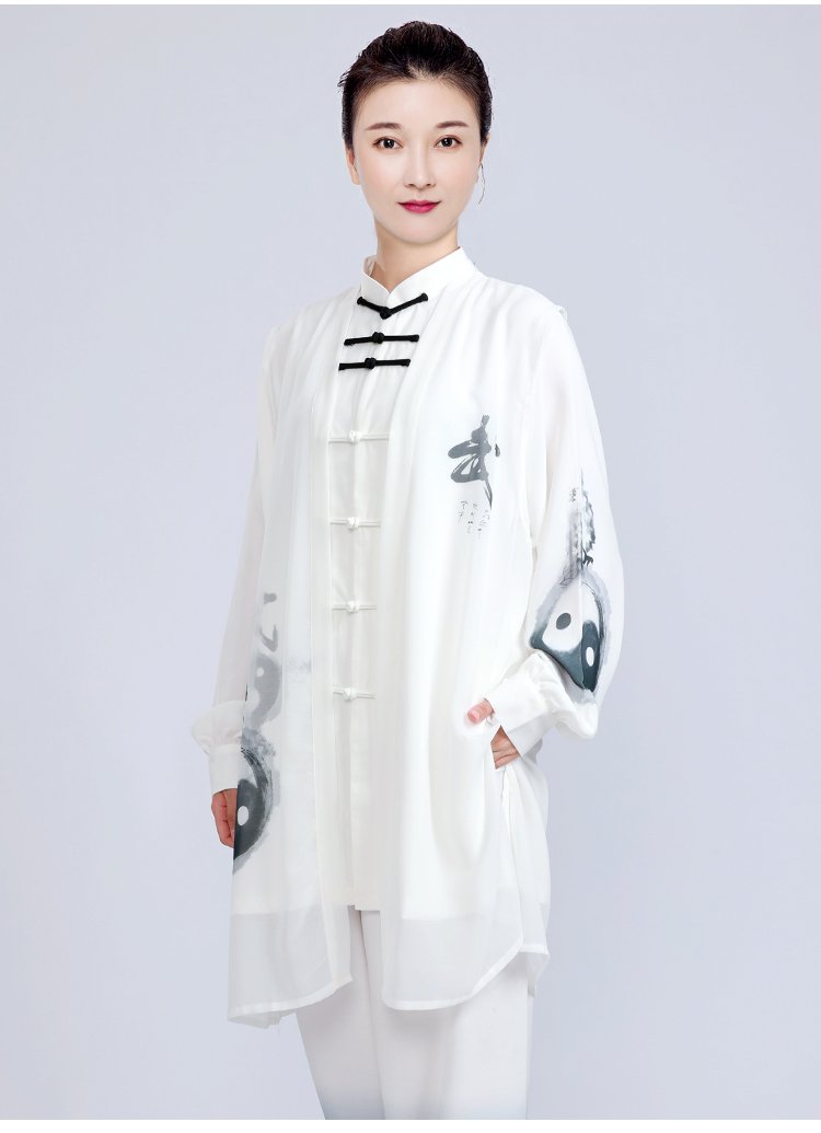 Tai Chi uniform side pose