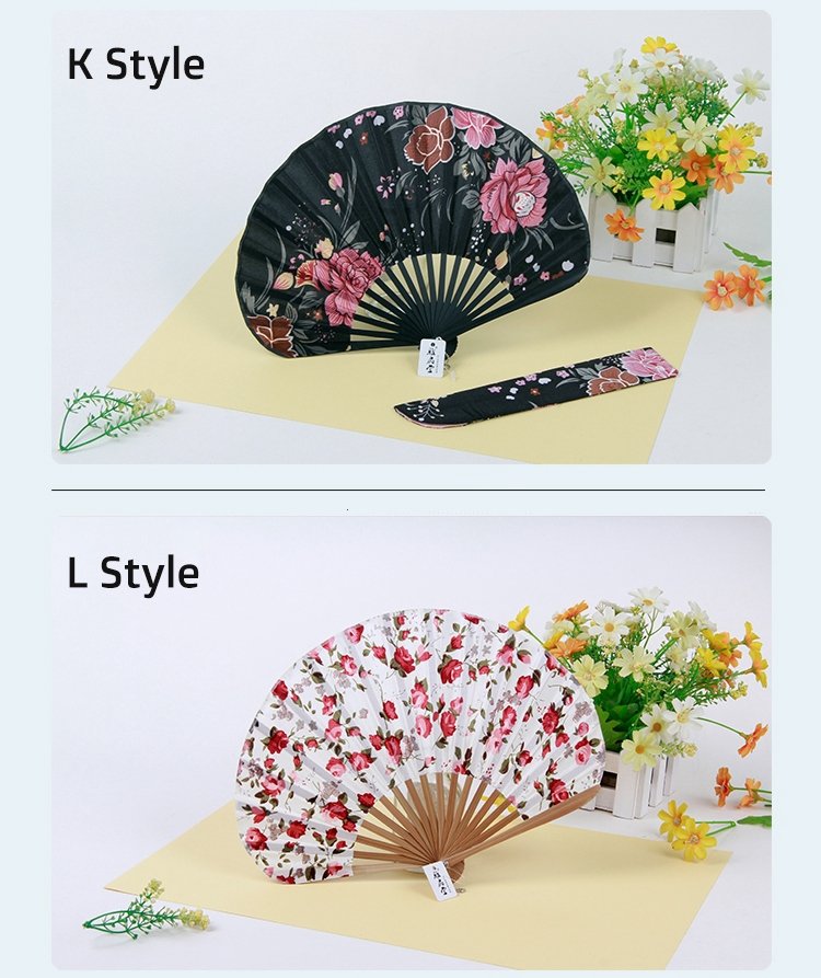Japanese Folding Fans Ancient Silk Shell Fan Knife Fan