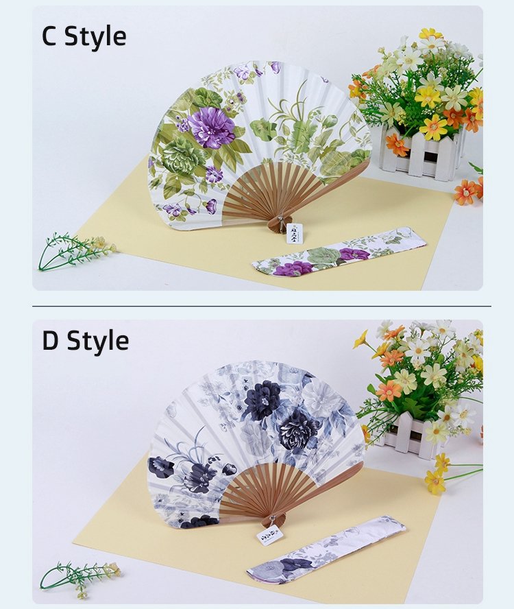 Japanese Folding Fans Ancient Silk Shell Fan Knife Fan