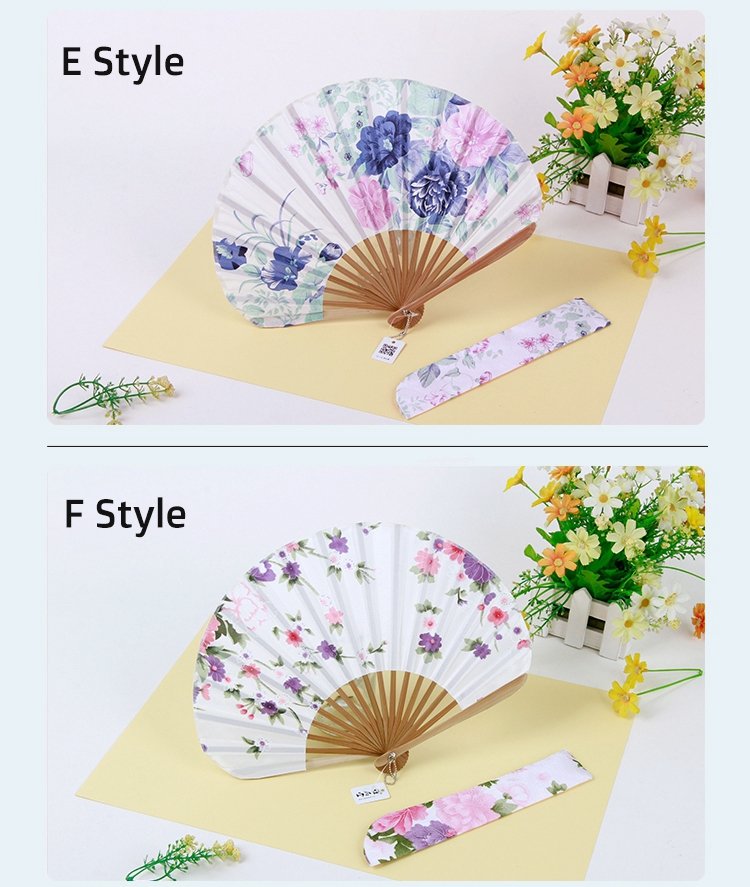 Japanese Folding Fans Ancient Silk Shell Fan Knife Fan