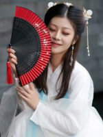 Japanese Style Folding Hand Fans Women’s Fan