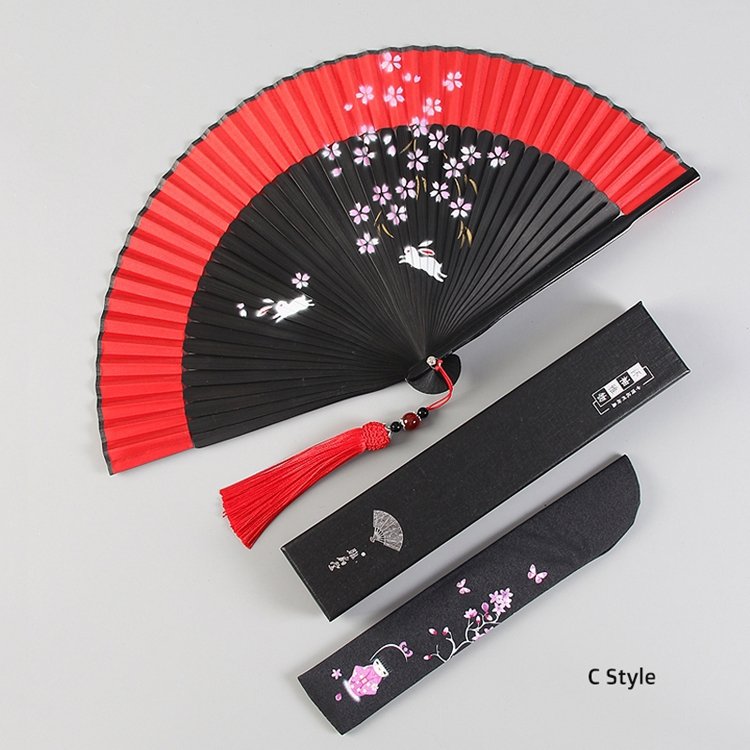 Japanese Style Folding Hand Fans