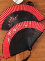 Japanese Style Folding Hand Fans Women’s Fan - Image 2