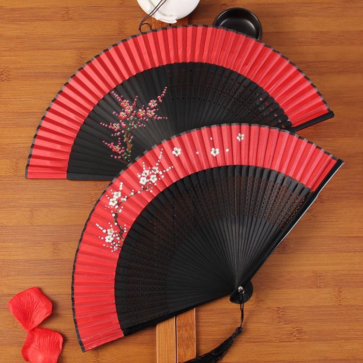 Japanese Style Folding Hand Fans