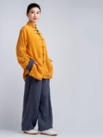 Premium Tai Chi Suit – Cotton Linen Training Outfit with Contrast Design - Image 3