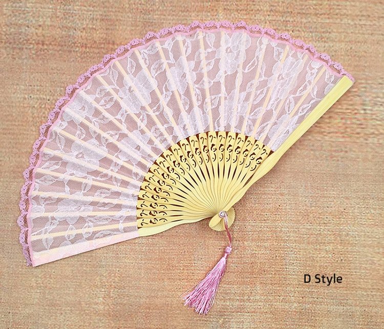 Double Layered Lace Small Folding Fan