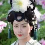 Large Flower Hair Clip Hanfu Ancient Style Embossed Hairpin