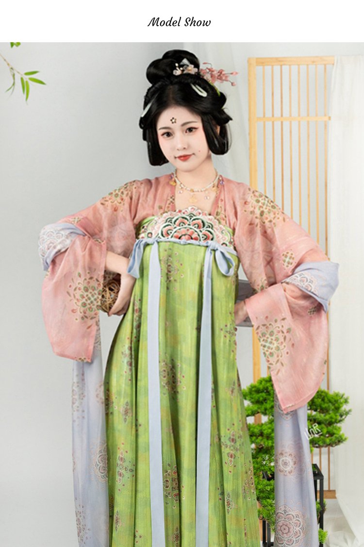 Chinese Late Tang Dynasty Hanfu Dress