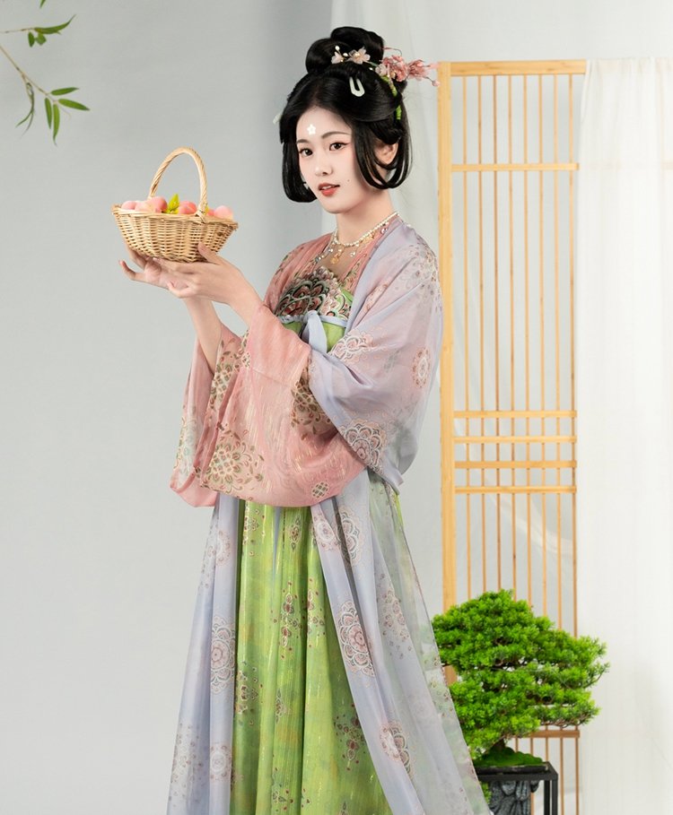 Chinese Late Tang Dynasty Hanfu Dress