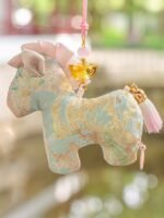 Lucky Horse Brocade Chinese Sachet Bag – Refillable Festival Hanging Gift - Image 5