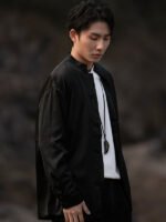 Exquisite Chinese Style Long-Sleeved Shirt for Modern Men