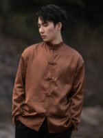 Exquisite Chinese Style Long-Sleeved Shirt for Modern Men - Image 4