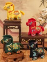 Lucky Horse Embroidered Chinese Sachet Ornament – Festival Hanging Gift
