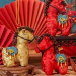 Lucky Horse Embroidered Chinese Sachet Ornament – Wearable Bag & Car Charm