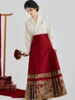 Mysterious Mamian Skirt Ming Dynasty Hanfu Drss