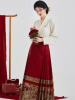 Mysterious Mamian Skirt Ming Dynasty Hanfu Drss - Image 3